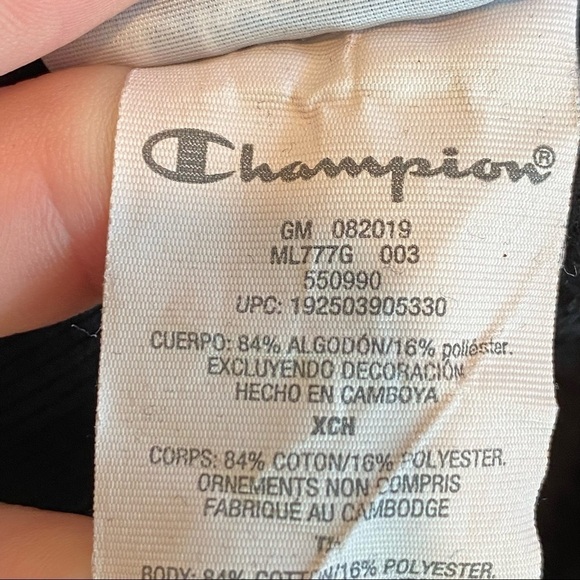 Champion Reverse Weave Sweatpants Women XS Logo Embroidered C Joggers Athleisure - Picture 10 of 10